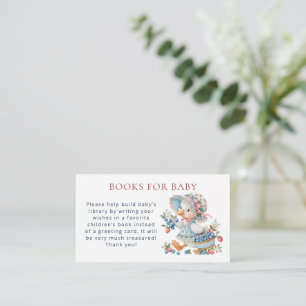 Berry Silly Goose Blueberry Books for Baby Shower Enclosure Card