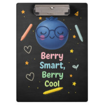 Berry Smart, Berry Cool  Cute Chalkboard Clipboard