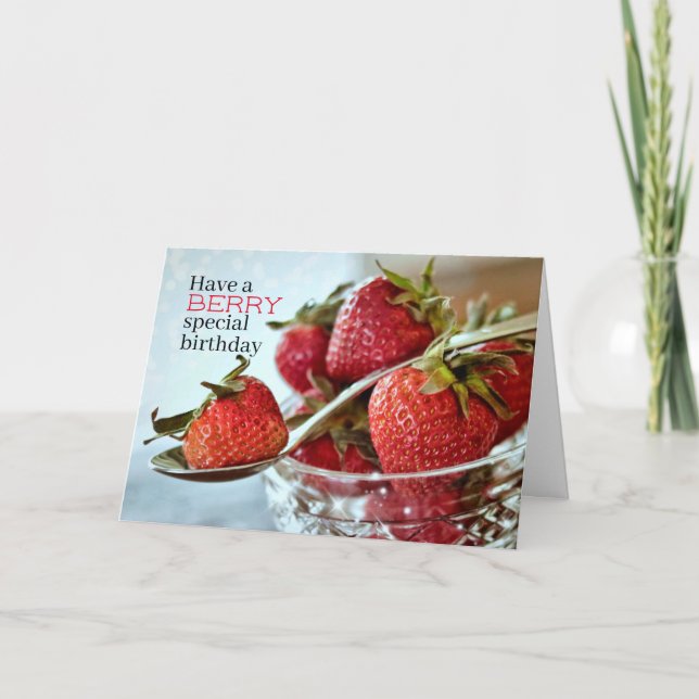 Berry Special Birthday Wishes Card (Front)