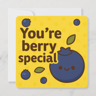 Berry Special Blueberry Greeting Card