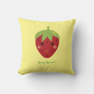 Berry Special Smiling Strawberry Cushion