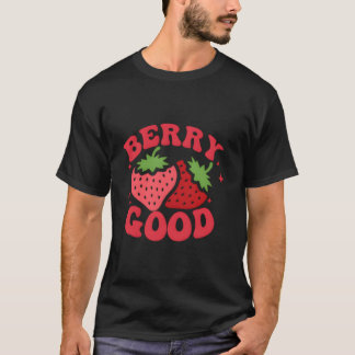 Berry Strawberry Fruit Farmers Pocket T-Shirt