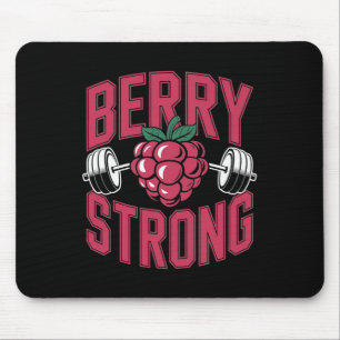Berry Strong - Fitness Weightlifting Bodybuilding Mouse Mat