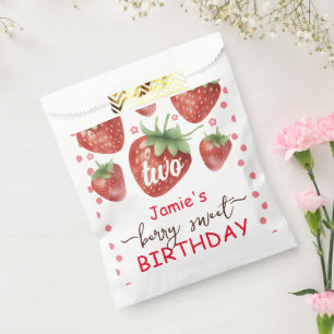 Berry Sweet 2nd Birthday Favour Bags