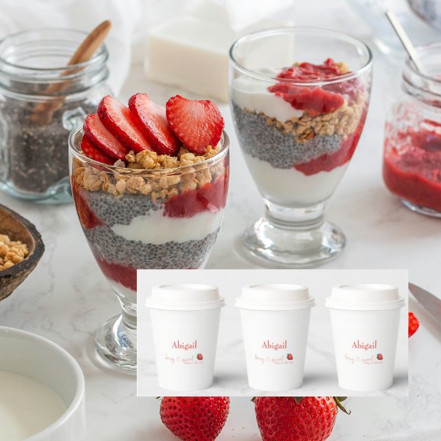 Berry Sweet Baby on the Way Baby Shower Paper Cups (Creator Uploaded)