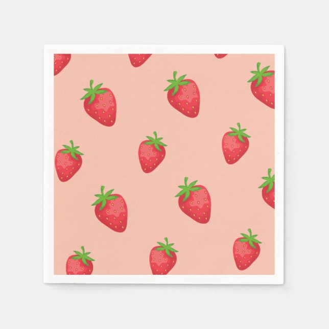 berry sweet baby shower baby shower invitation napkin (Front)
