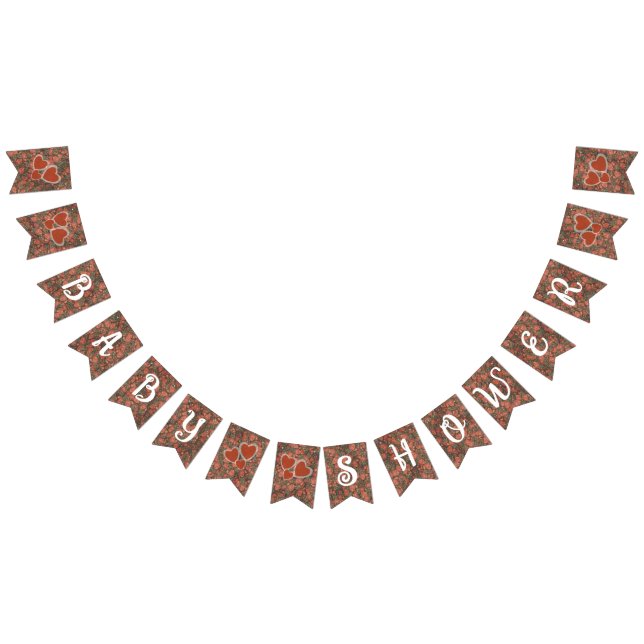 Berry Sweet Baby Shower Banner Flag - Strawberries (All)