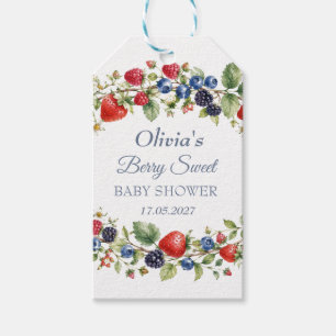 Berry Sweet Baby Shower Blueberry Baby Girl Boy Gift Tags