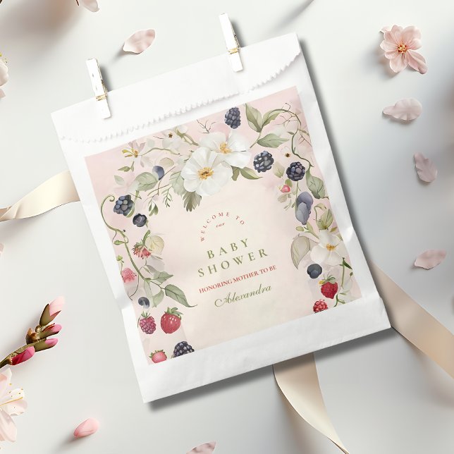  Berry Sweet Baby Shower Favour Bags (Creator Uploaded)