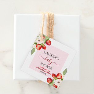 Berry Sweet Baby Shower Favour Tags