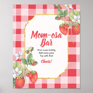 Berry Sweet Baby Shower Girl Momosa Bar Sign