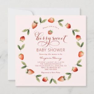 Berry Sweet Baby Shower Invitation