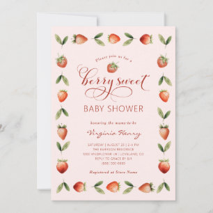 Berry Sweet Baby Shower Invitation