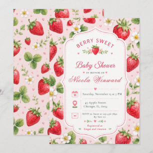 Berry Sweet Baby Shower Invitation
