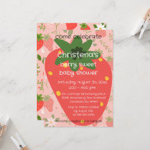 Berry Sweet Baby Shower Invitation 