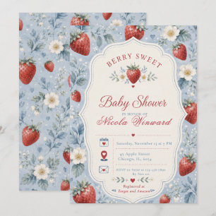Berry Sweet Baby Shower Invitation