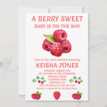 Berry Sweet Baby Shower Invitation
