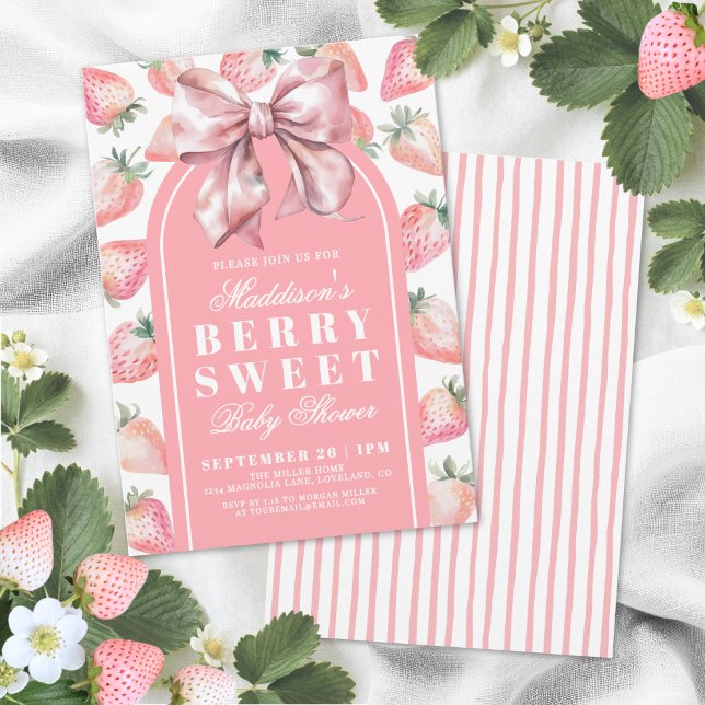 Berry Sweet Baby Shower Invitation (Berry Sweet Baby Shower Invitation)