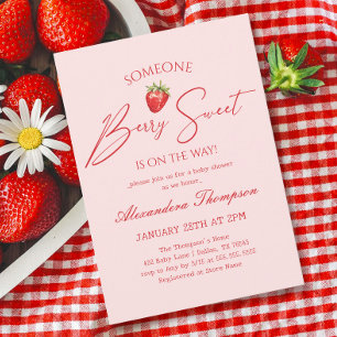 Berry Sweet Baby Shower Invitation