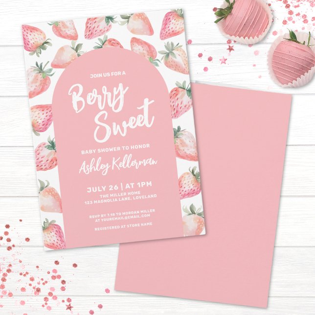 Berry Sweet Baby Shower Invitation (Berry Sweet Baby Shower Invitation)