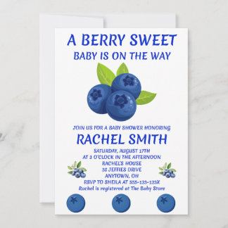 Berry Sweet Baby Shower Invitation