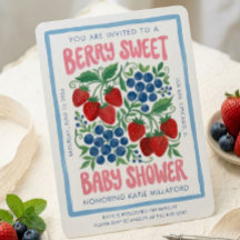 Berry Sweet Baby Shower Invitation | Strawberry