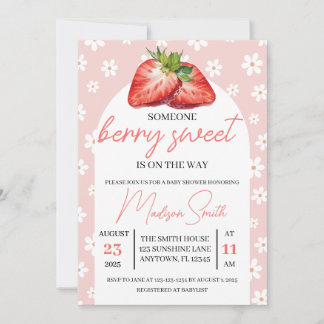 Berry Sweet Baby Shower Invite