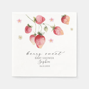 Berry sweet baby shower napkin