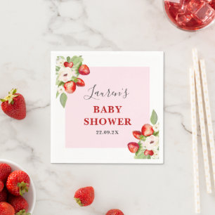 Berry Sweet Baby Shower Napkins
