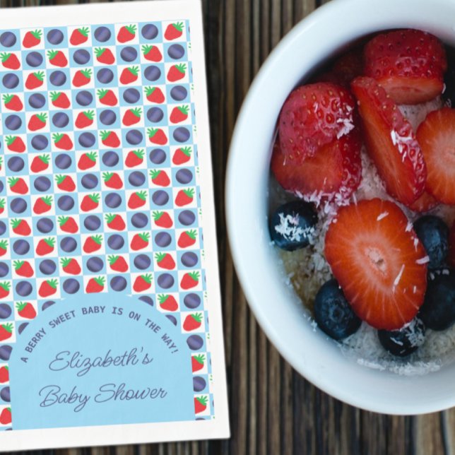 Berry Sweet Baby Shower Paper Napkins (Creator Uploaded)