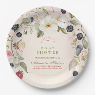 Berry Sweet Baby Shower Paper Plate