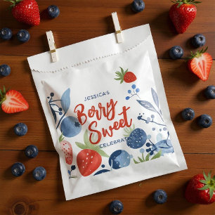 Berry Sweet Baby Shower Paper Plate Favour Bags