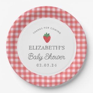 Berry Sweet Baby Shower Picnic Paper Plate