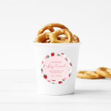 Berry Sweet Baby Shower Stickers