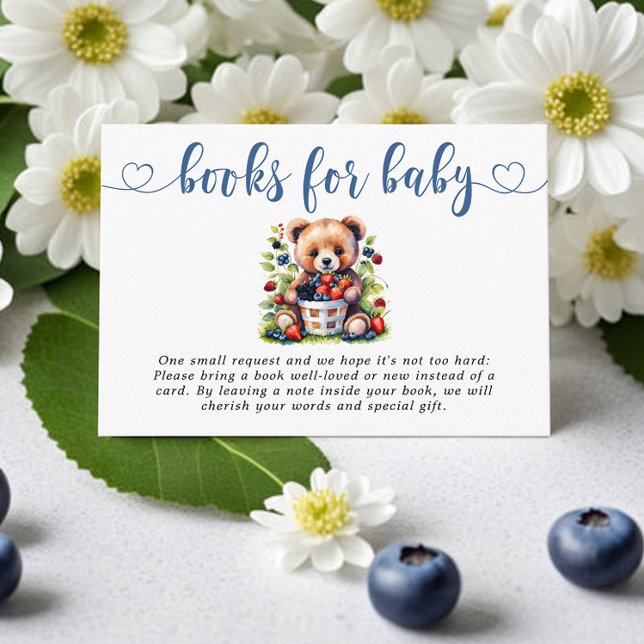 Berry Sweet Baby Shower Wild Berries Books Enclosure Card (Creator Uploaded)