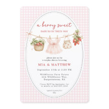 Berry Sweet Baby Strawberry All in One Baby Shower