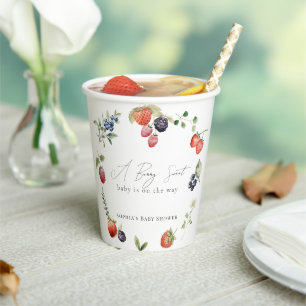 Berry Sweet Berries Girl Baby Shower Paper Cups