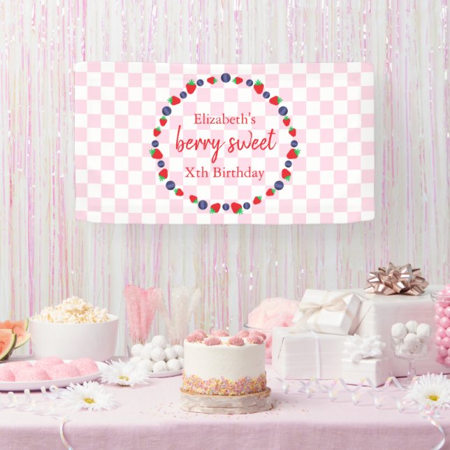 Berry Sweet Birthday Banner (Party)
