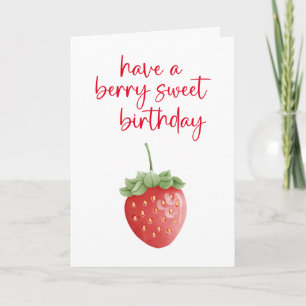 Berry Sweet Birthday Card
