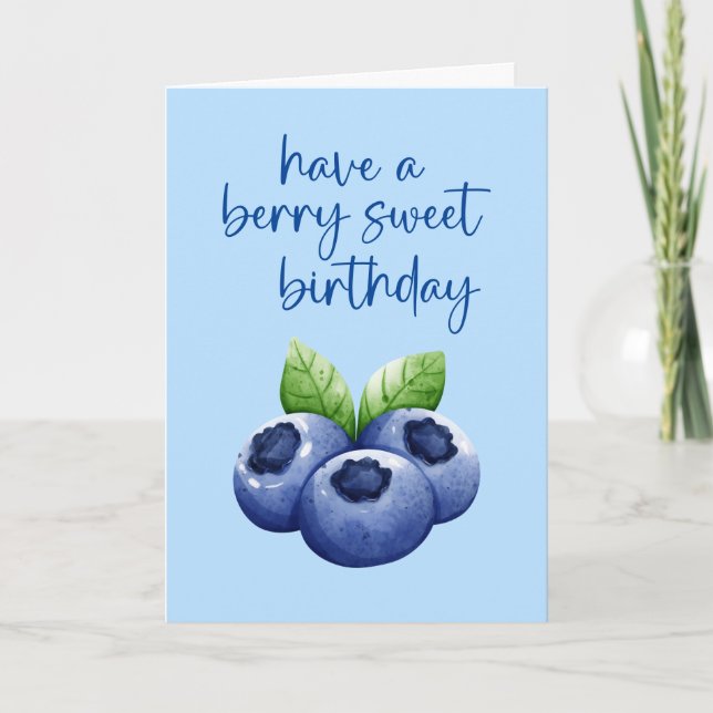 Berry Sweet Birthday Card (Front)