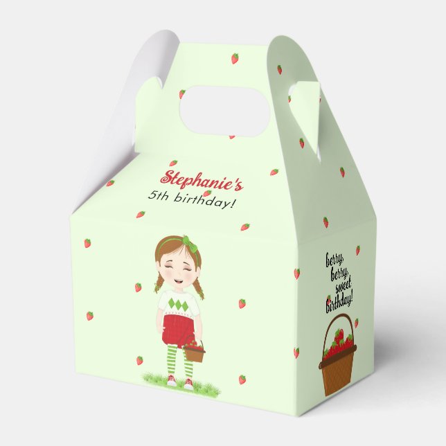 Berry Sweet Birthday  Favour Box (Back Side)