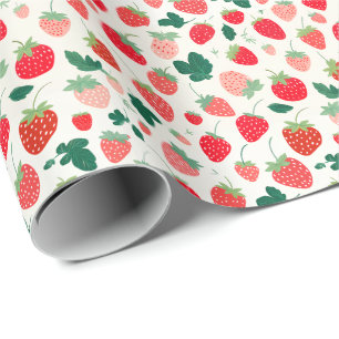 Berry Sweet Birthday Invitation Wrapping Paper