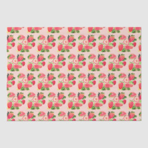 Berry Sweet Birthday Party Strawberry fruit Summer Tissue Paper