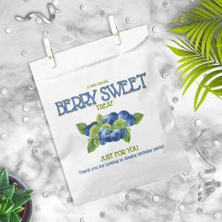 Berry Sweet Blueberry Birthday Party Favour Bags
