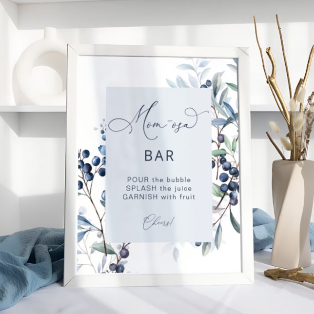 Berry Sweet Blueberry Mum-osa Bar Poster (Creator Uploaded)
