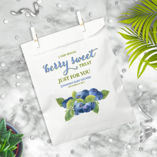 Berry Sweet Blueberry Theme Baby Shower Favour Bags