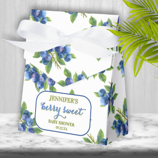 Berry Sweet Blueberry Theme Baby Shower Favour Box