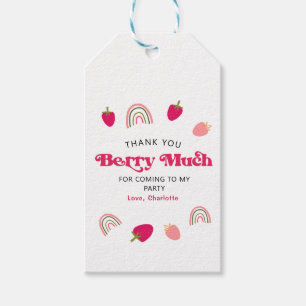 Berry Sweet Boho Rainbow Thank You Favours  Gift Tags