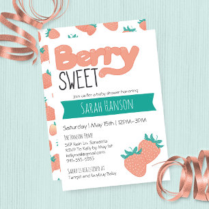 Berry Sweet Bold Invitation