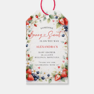 Berry Sweet Botanical Berries Garden Baby Shower Gift Tags